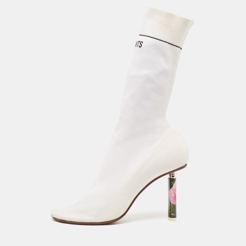 Vetements White Knit Fabric Sock Boots Size 39 - Vetements - Modalova