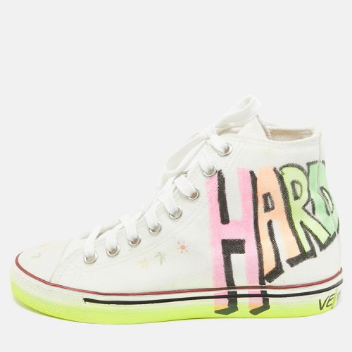 Canvas Printed Hard Core Happiness High Top Sneakers Size 36.5 - Vetements - Modalova