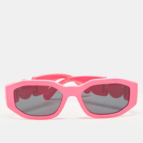 Versace Pink/Black MOD 4361 Medusa Biggie Rectangular Sunglasses - Versace - Modalova