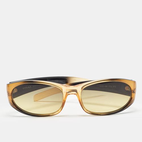 Versace Brown MOD.435 Medusa Studded Oval Sunglasses - Versace - Modalova