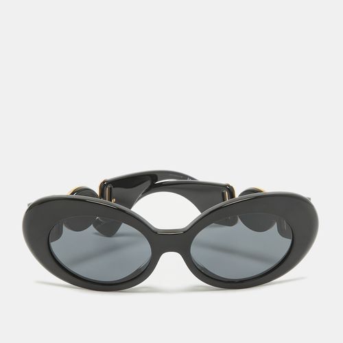 Versace Black MOD 4426BU Medusa Crystals Oval Sunglasses - Versace - Modalova