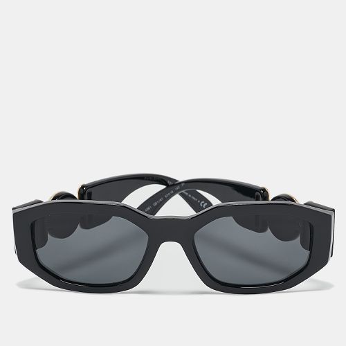 Versace Black 4361 Medusa Biggie Rectangular Sunglasses - Versace - Modalova