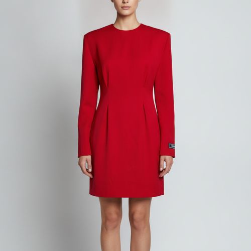 Wool Structured Mini Dress M - Versace - Modalova