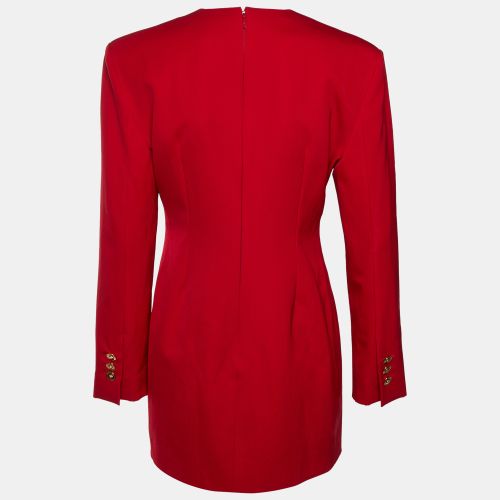Wool Structured Mini Dress M - Versace - Modalova
