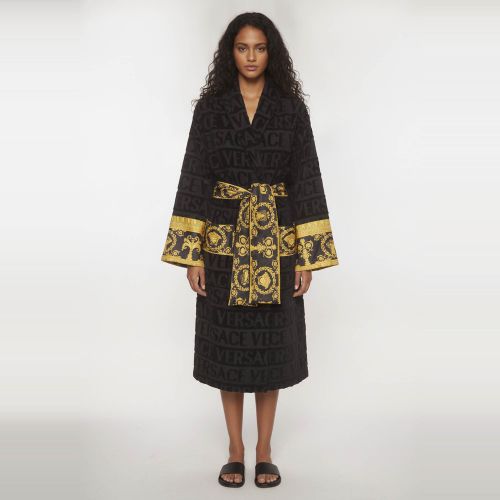 Monogram Terry Baroque Bathrobe M - Versace - Modalova