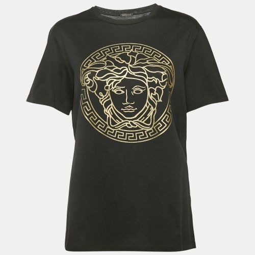 Versace Black Medusa Print Jersey T-Shirt M - Versace - Modalova