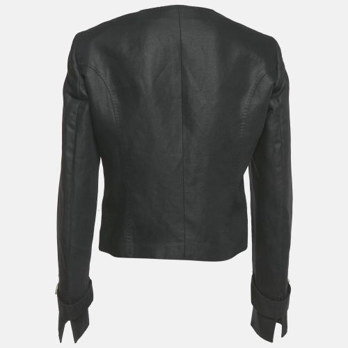 Cotton Blend Button Front Jacket M - Versace - Modalova