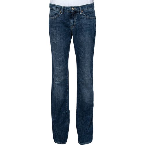 VJC Navy Denim Washed Jeans M - Versace - Modalova