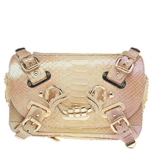 Versace Multicolor Glazed Python Canyon Top Handle Bag - Versace - Modalova