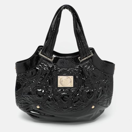 Versace Black Patent Leather Satchel - Versace - Modalova