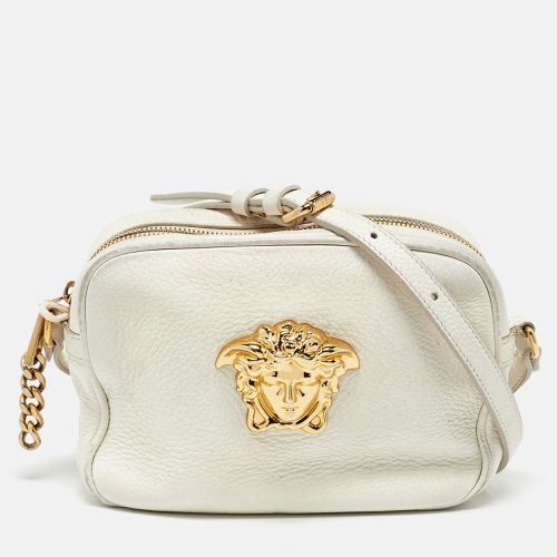 Versace White Leather Small Medusa Camera Bag - Versace - Modalova