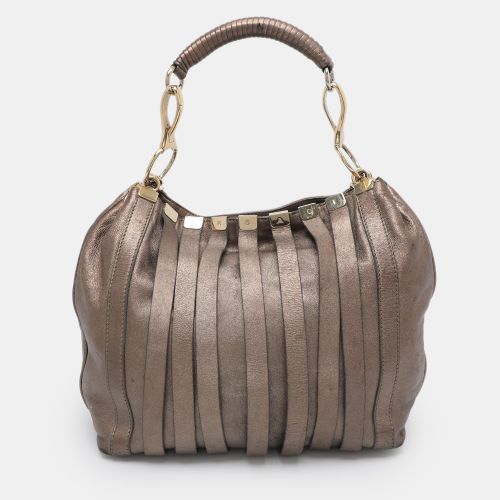 Leather Shoulder Bag - Versace - Modalova