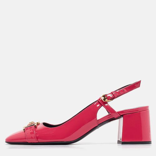 Versace Pink Patent Slingback Pumps Size 36 - Versace - Modalova