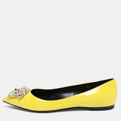 Patent Leather Medusa Ballet Flats Size 37.5 - Versace - Modalova