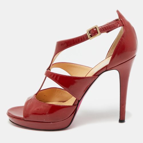 Size 38 Patent Leather Ankle Strap Sandals - Versace - Modalova
