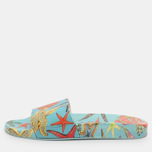 Trésor De La Mer Size 39 Rubber Slide Sandals - Versace - Modalova
