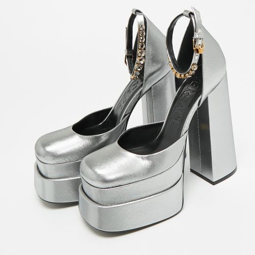 Aevitas Size 38.5 Lurex Fabric Double Platform Pumps - Versace - Modalova