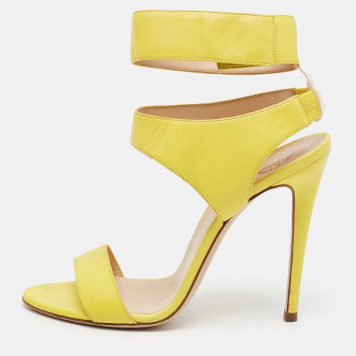 Size 38 Leather Ankle Strap Sandals - Versace - Modalova