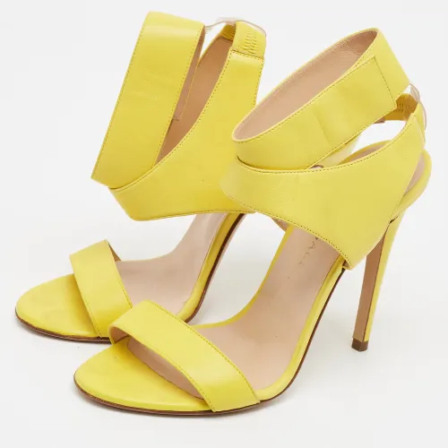 Size 38 Leather Ankle Strap Sandals - Versace - Modalova