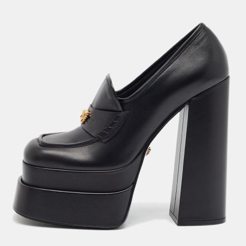 Aevitas Size 41 Leather Platform Pumps - Versace - Modalova