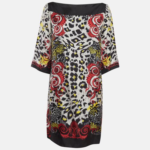 Versace Collection Multicolor Printed Silk Mini Dress XL - Versace Collection - Modalova