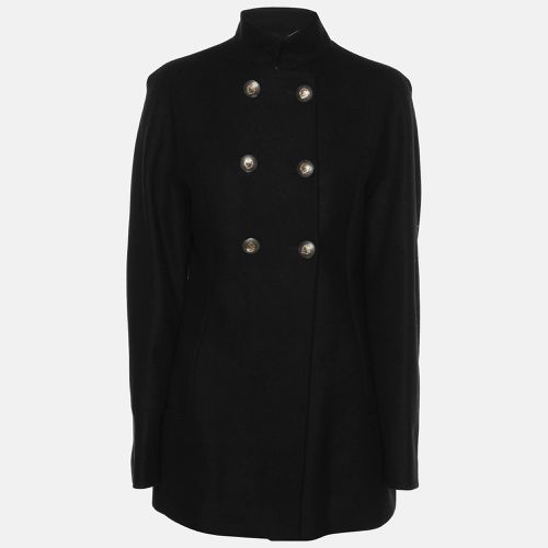 Versace Collection Black Wool Double Breasted Coat S - Versace Collection - Modalova