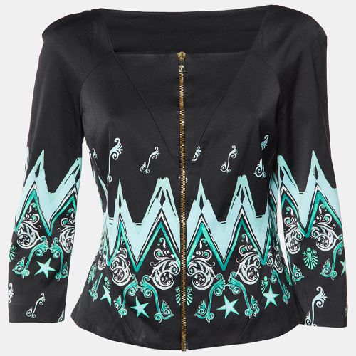 Printed Zip-Up Blouse Jacket L - Versace Collection - Modalova