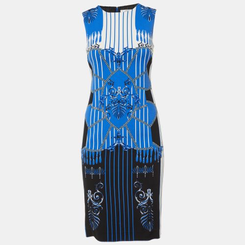 Chain Print Crepe Sleeveless Dress S - Versace Collection - Modalova