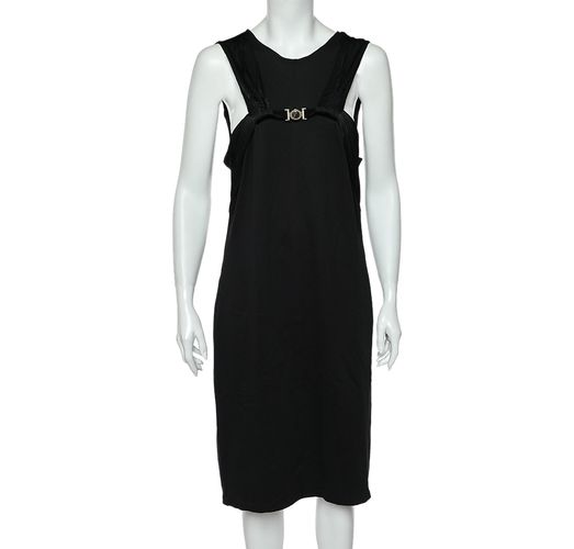 Versace Collection Black Knit Sleeveless Shift Dress M - Versace Collection - Modalova