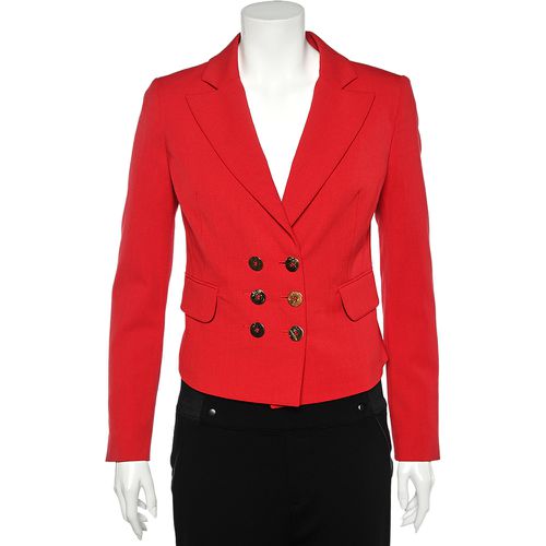 Versace Collection Red Double Breasted Blazer S - Versace Collection - Modalova