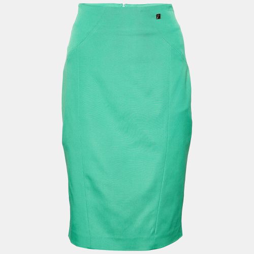 Versace Collection Green Stretch Crepe Pencil Skirt L - Versace Collection - Modalova