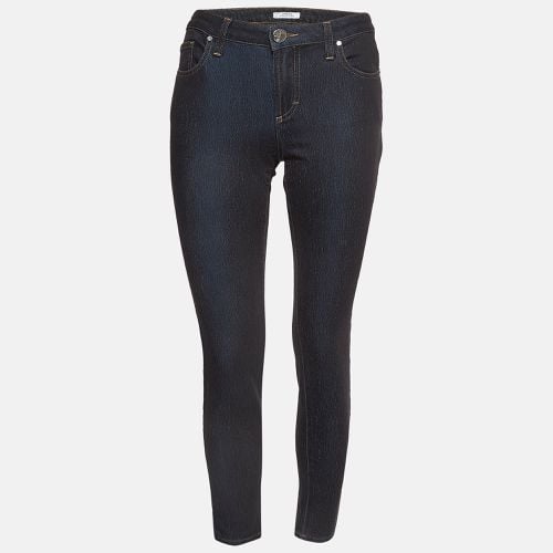 Versace Collection Navy Blue Denim Pocket Embellished Jeans M Waist 28" - Versace Collection - Modalova