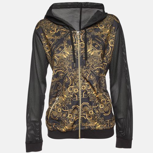 Baroque Print Jersey Zip-Up Hood Jacket L - Versace Jeans - Modalova