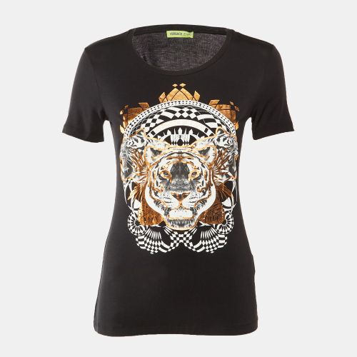 Tiger Print Fabric Blend Top - Versace Jeans - Modalova
