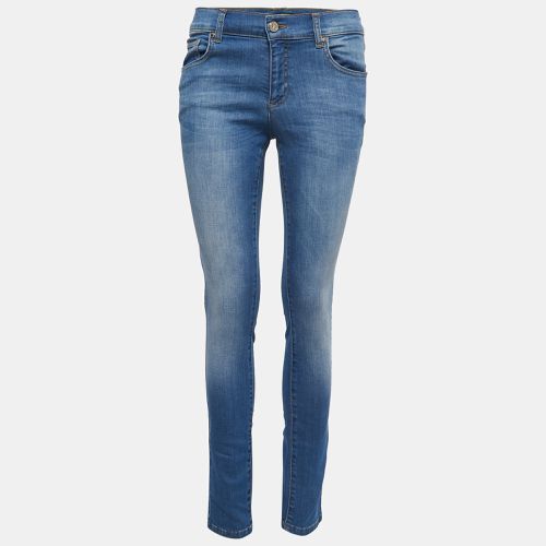 Versace Jeans Blue Washed Denim Skinny Jeans S Waist 28" - Versace Jeans - Modalova