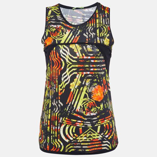 Versace Jeans Black Printed Jersey Tank Top M - Versace Jeans - Modalova