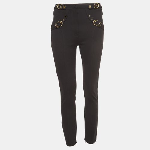 Versace Jeans Couture Black Belt Pocket Detail Skinny Pants L - Versace Jeans Couture - Modalova