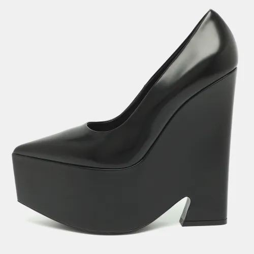 Size 41 Leather Wedge Platform Pumps - Versace - Modalova