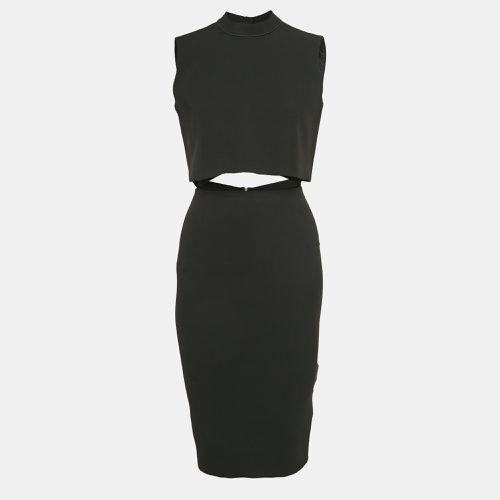 Victoria Beckham Black Crepe Cut-Out Detail Short Dress S - Victoria Beckham - Modalova