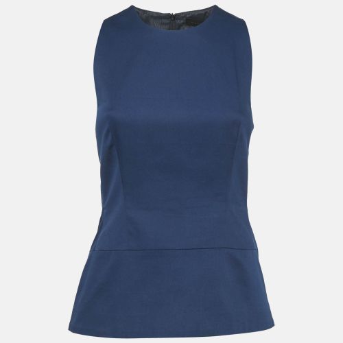 Victoria Beckham Navy Blue Cotton Sleeveless Top M - Victoria Beckham - Modalova