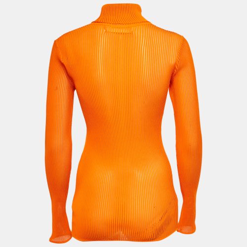 Rib Knit Sheer Pullover S - Victoria Beckham - Modalova