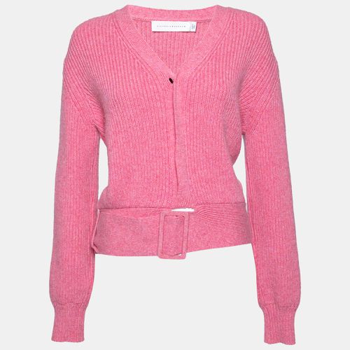 Wool Button Front Belted Knitwear XS - Victoria Beckham - Modalova