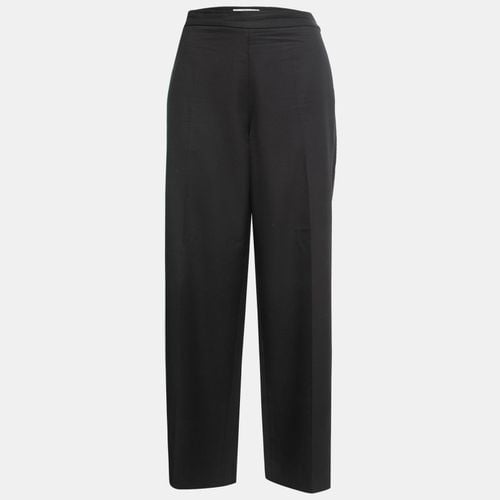 Victoria Beckham Black Wool Straight Leg Trousers L - Victoria Beckham - Modalova