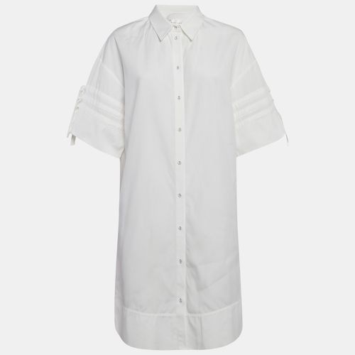 Victoria Victoria Beckham White Cotton Poplin Shirt Dress M - Victoria Victoria Beckham - Modalova