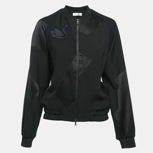 Wool Swan Applique Zip-Up Jacket M - Victoria Victoria Beckham - Modalova