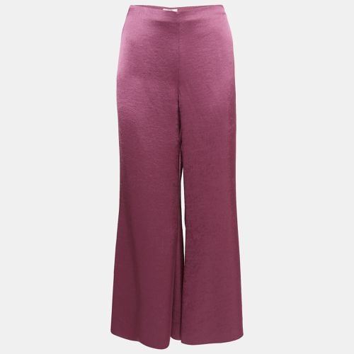 Vince Pink Satin Wide Leg Flared Pants M - Vince - Modalova