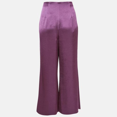 Mauve Satin Flared Trousers M - Vince - Modalova
