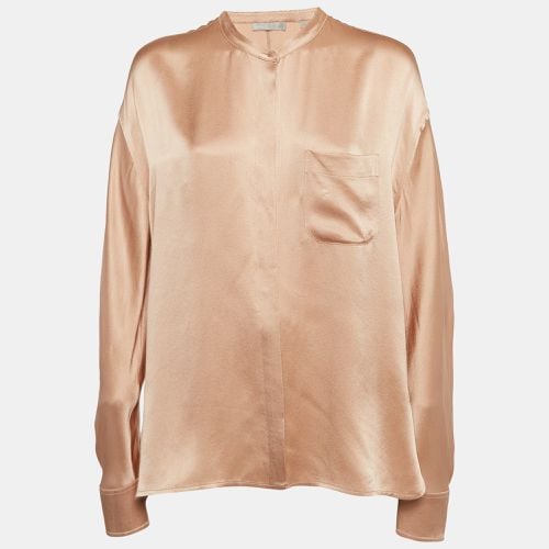 Vince Pink Satin Silk Buttoned Shirt L - Vince - Modalova