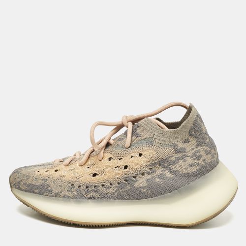 Yeezy x Adidas Grey/Beige Knit Fabric Boost 380 Mist Sneakers Size 38 - Yeezy x Adidas - Modalova