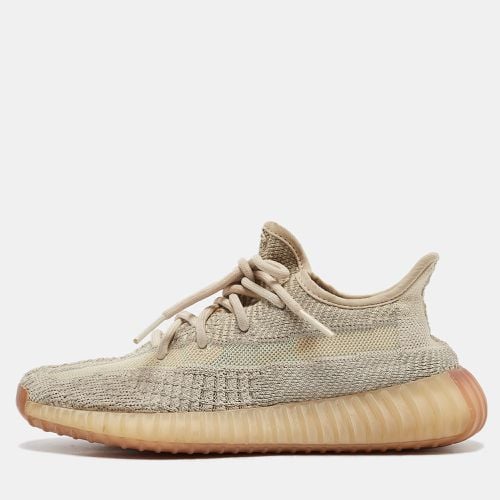 Yeezy x Adidas Pale Green Knit Fabric Boost 350 V2 Citrin (Non Reflective) Sneakers Size 37 1/3 - Yeezy x Adidas - Modalova